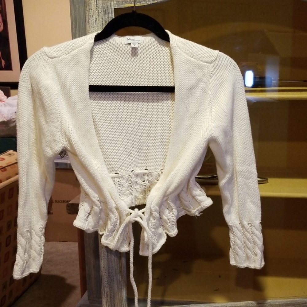 Mimi maternity Sweater with tie in front. S A65